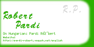robert pardi business card